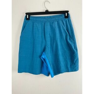 Lululemon Men's Medium Blue Athletic Pace Breaker‎ Shorts Pockets & Drawstring